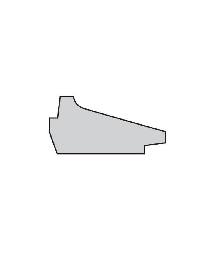Skugglist profil 046 vit S 0502-y 21x43mm