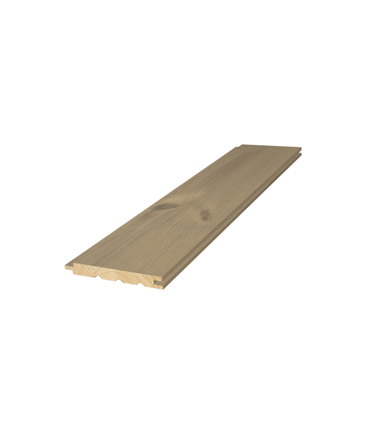 Panel rough betsad väderbiten Grå ändspont 14x120x4500 8st