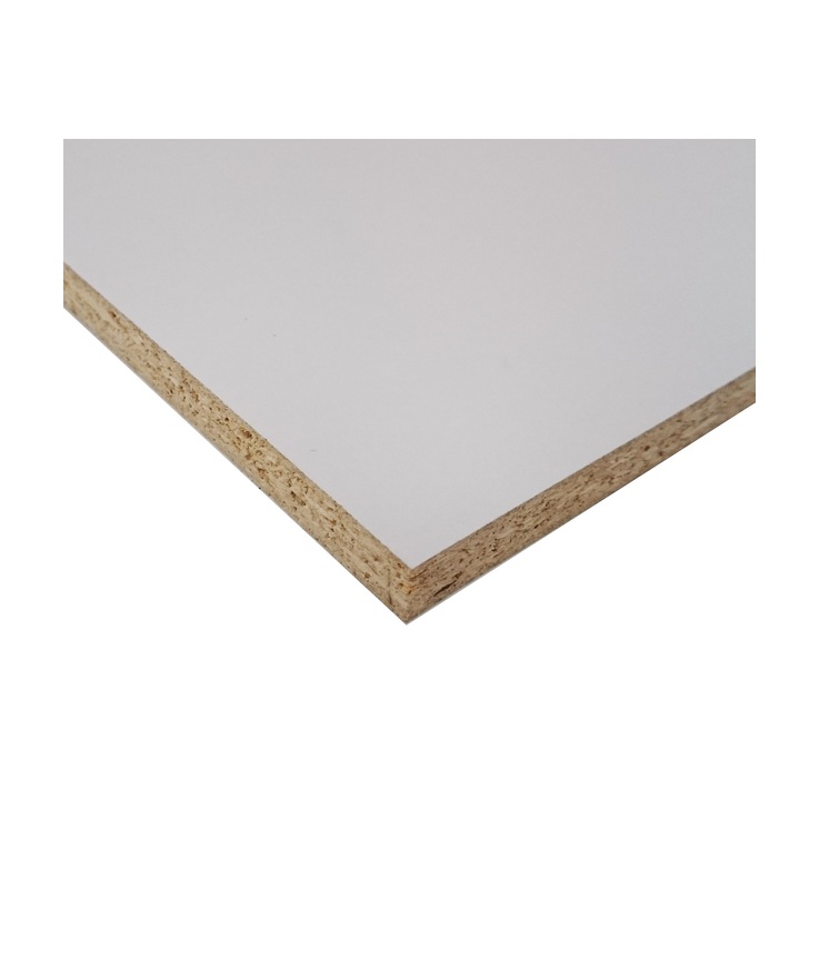 Spånskiva melamin vit/vit 19x2490x1220mm