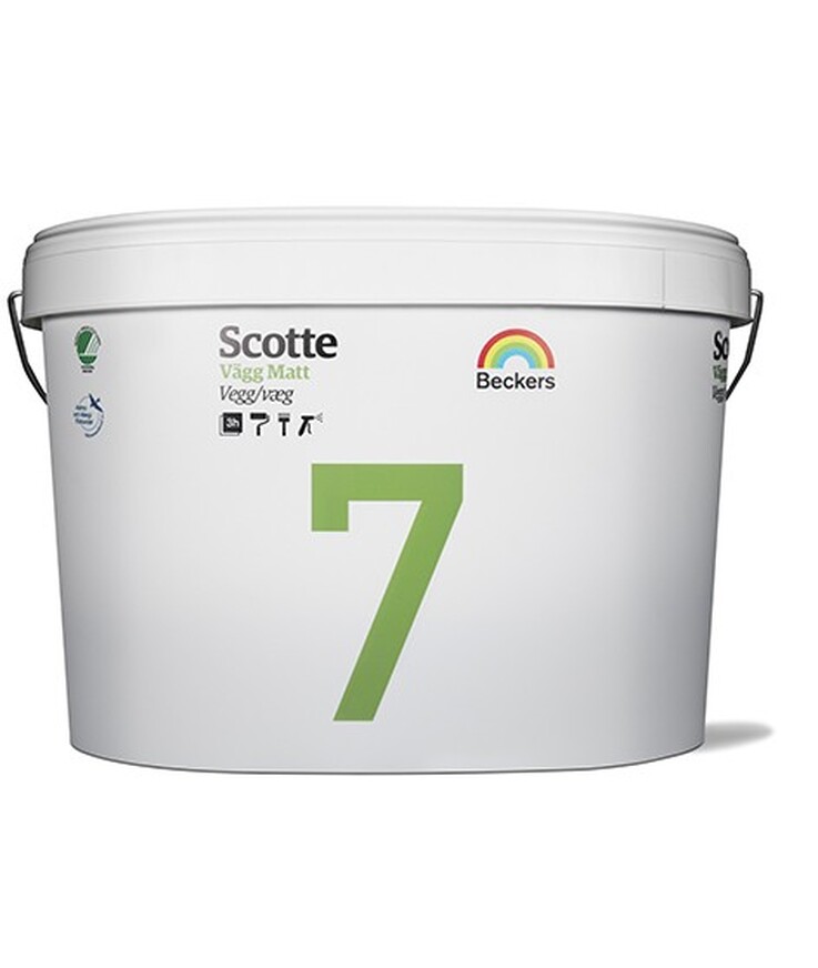 Väggfärg scotte 7 vit oval 10l