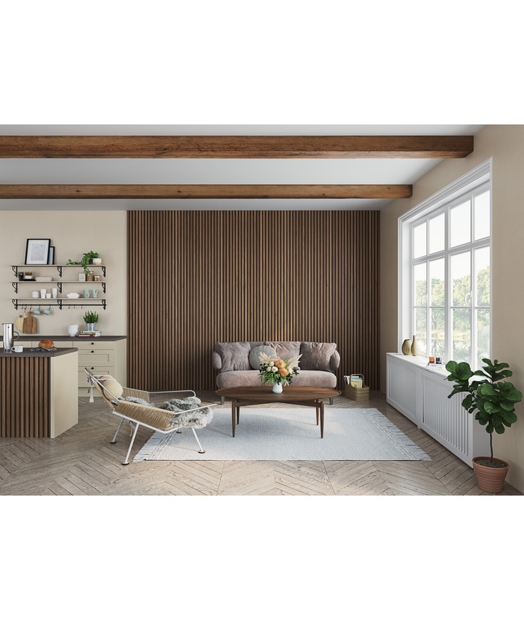 Akustikpanel valnöt 2800x600x20mm