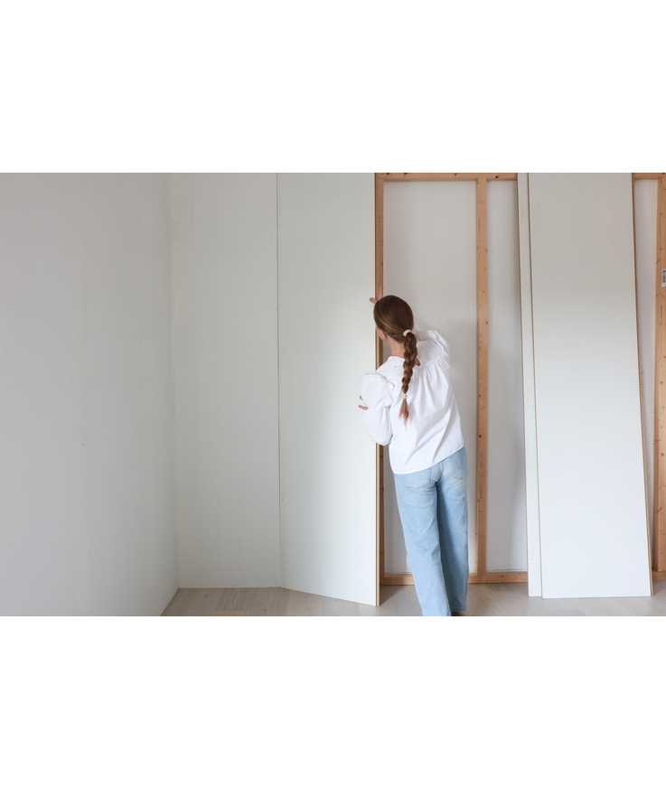 Väggpanel proffsvägg huntonit Grundmålad vit 11x620x2500