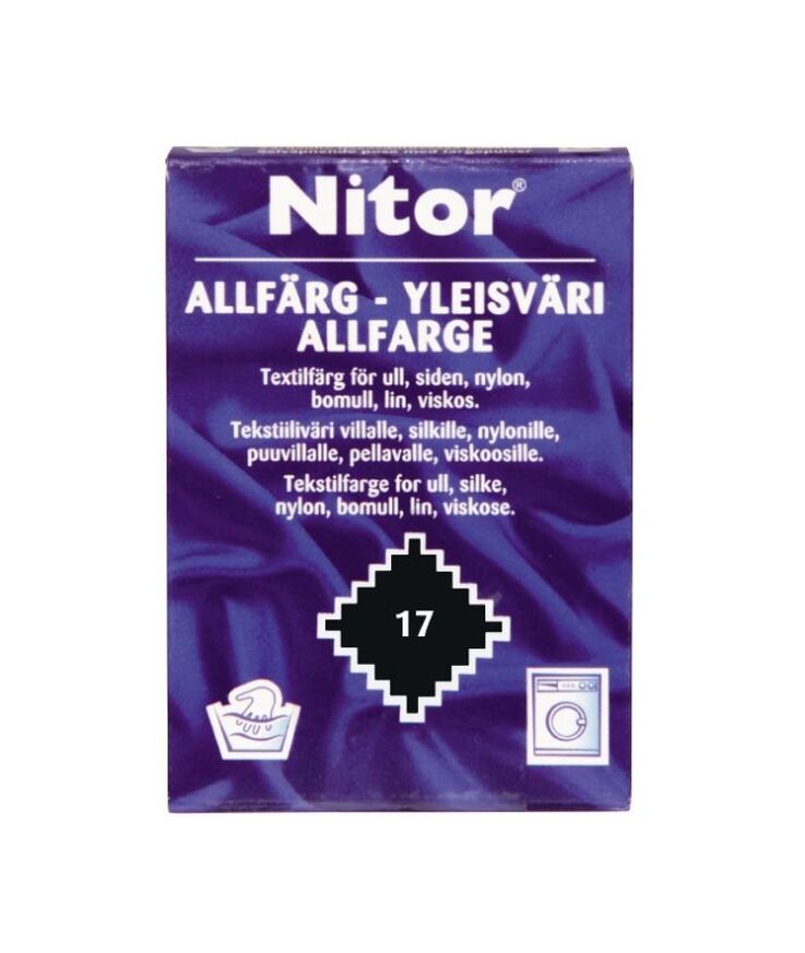 Textilfärg allfärg 17 nitor Svart