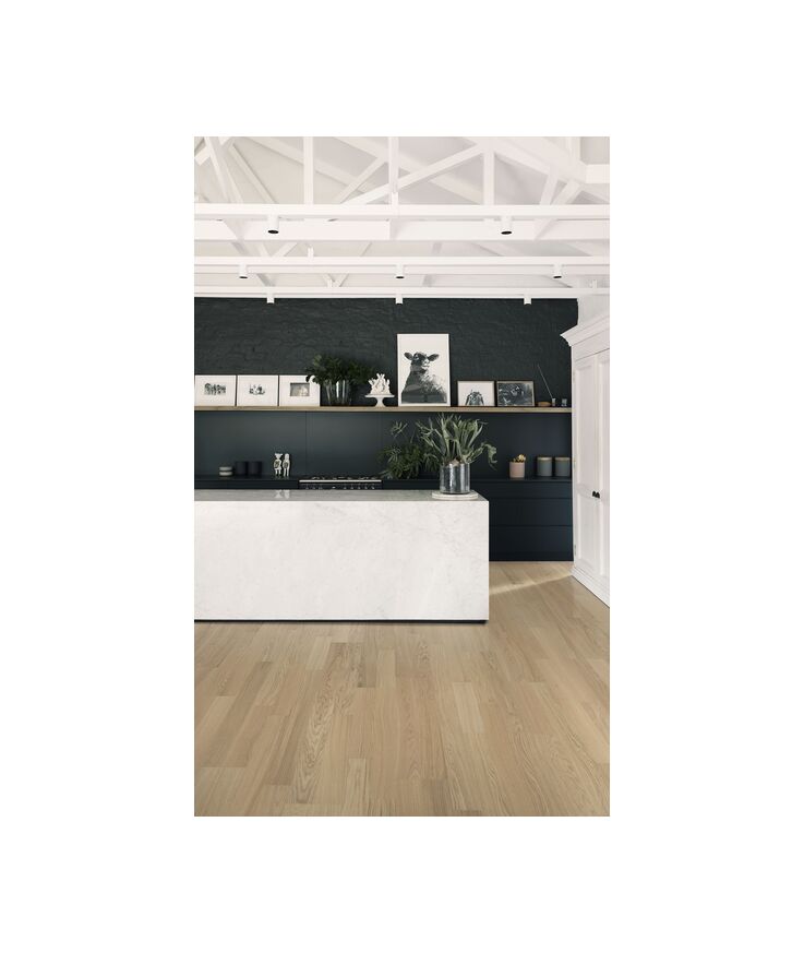 Fanergolv whole grain 2-stav Mattlack vit