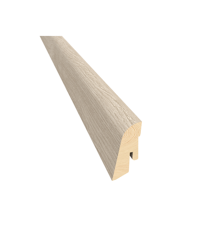 Fanérsockel nouveau ek snow 19x40x2400mm