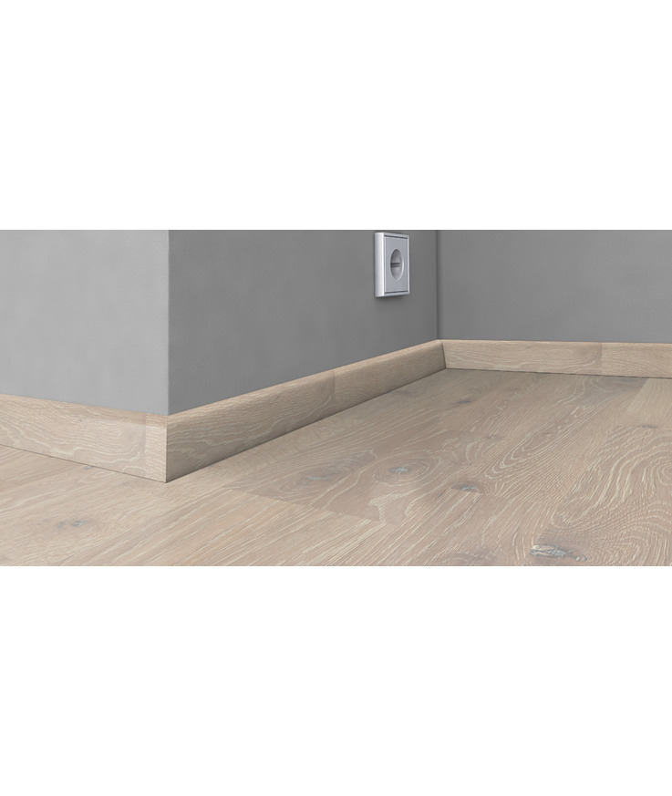 Fanérsockel nouveau ek snow 19x40x2400mm
