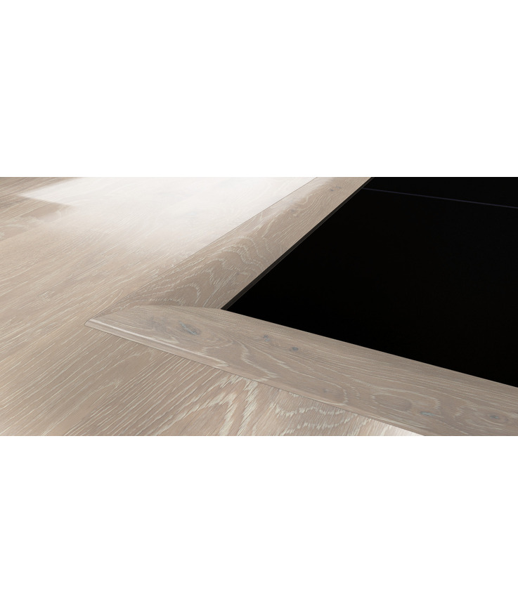 Nivålist ek snow limestone Massiv mattlack 58x20x2400mm