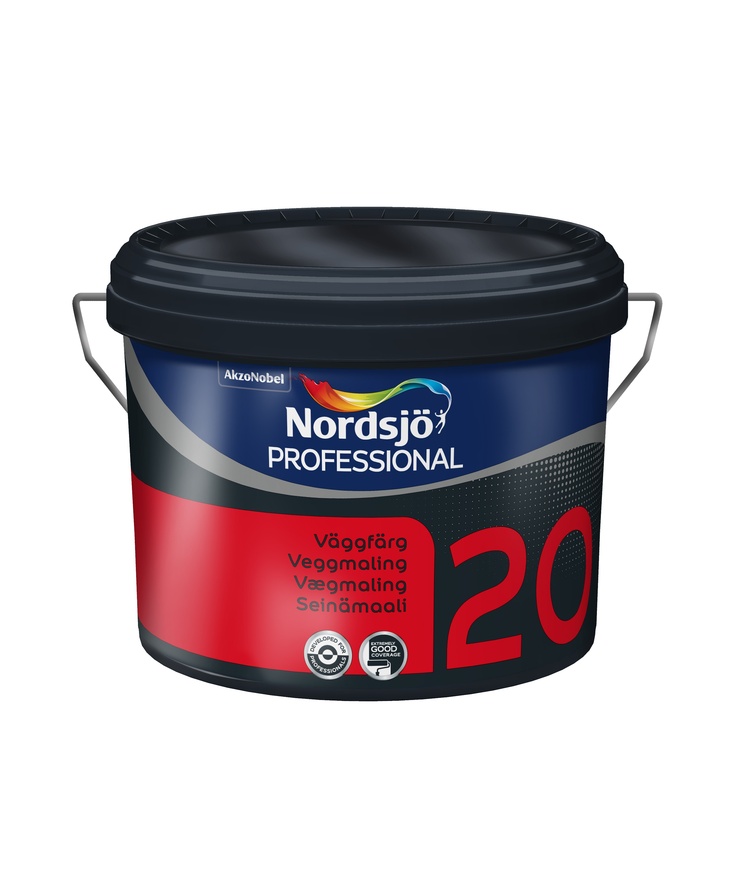 Väggfärg professional 20 bw Nordsjö inomhus