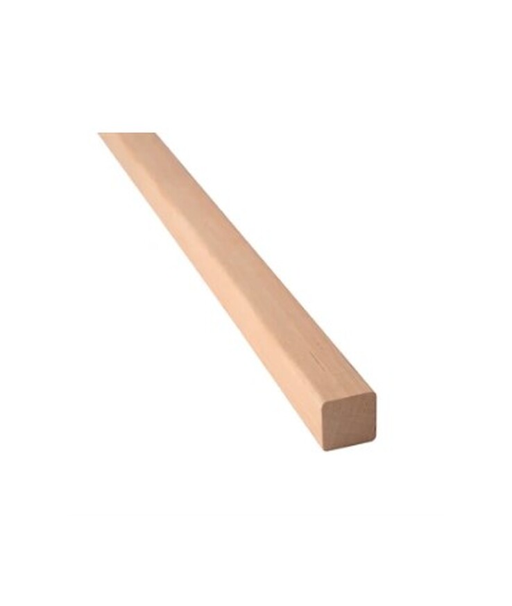 Fyrkantlist runda hörn al 21x21x2400mm