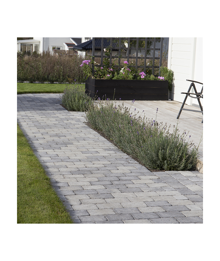 Marksten troja antik 50 hel Gråmix b 210x140x50mm