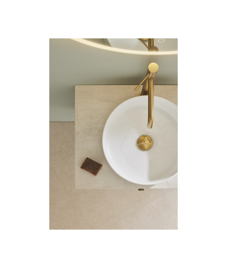 Kommod haze 1 låda 600 grön m Bänkskiva+handfat