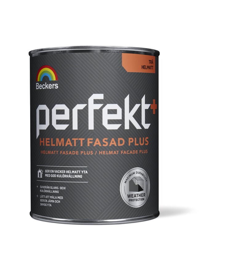 Fasadfärg perfekt helmatt Fasad plus vit/bas a 9l