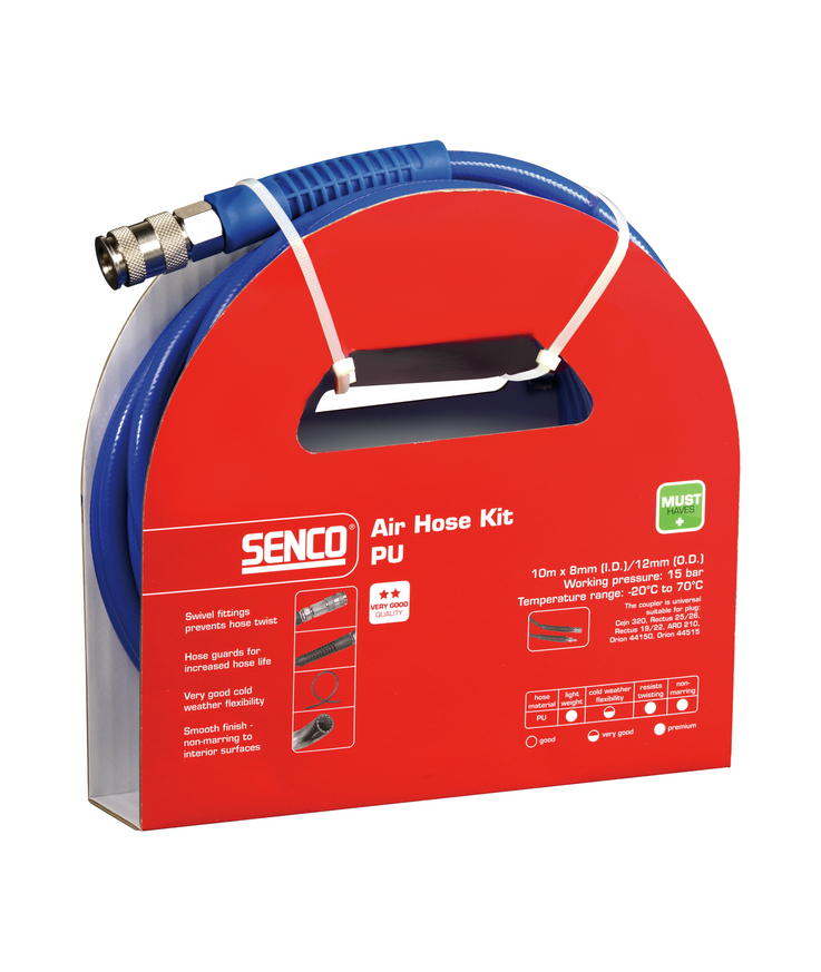 Slangsats pu senco standard Dm. 8x12mm, 10 meter