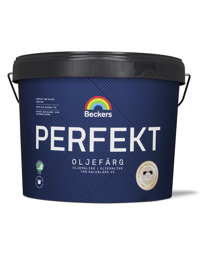 Fasadfärg perfekt oljefärg Vit/bas 9l