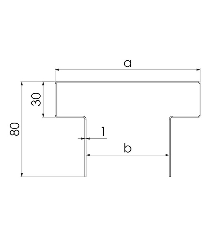 Teleskopskena gyproc tsk 120/80 2500mm