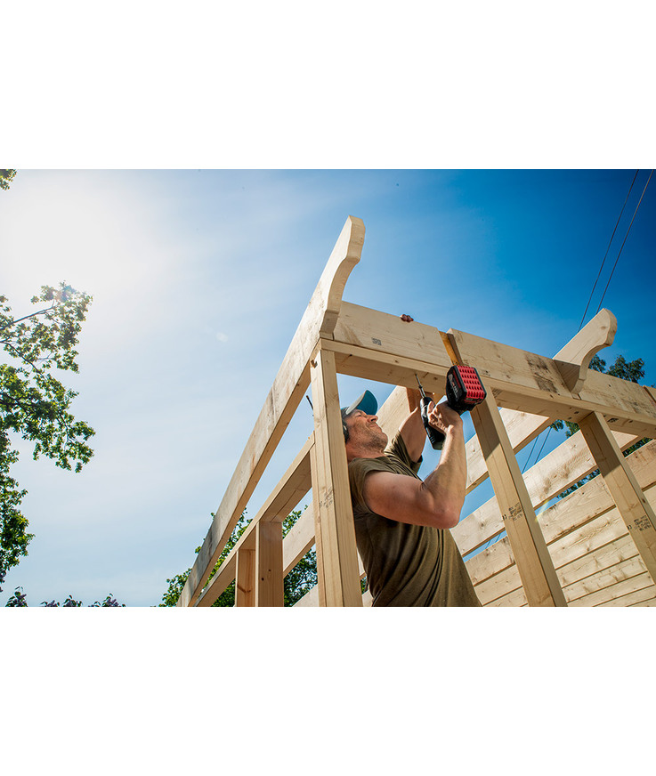 Träskruv waf stort huvud Corrseal tx40 8,0x220