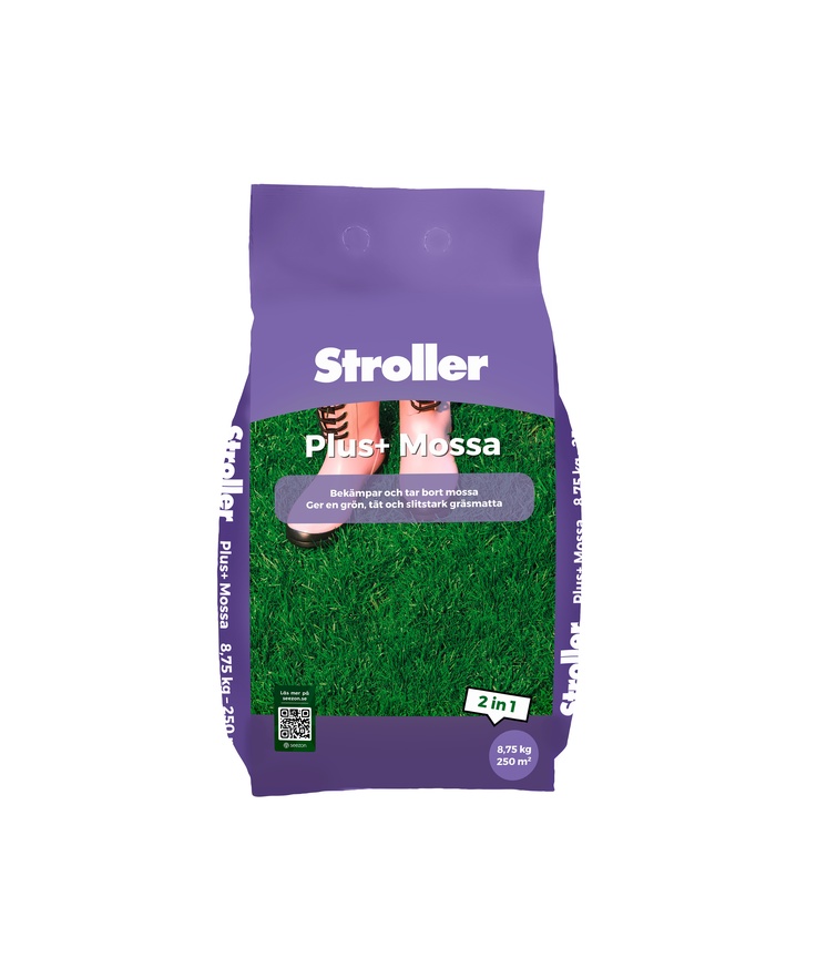 Gräsgödsel mossa stroller plus Ca 250m2