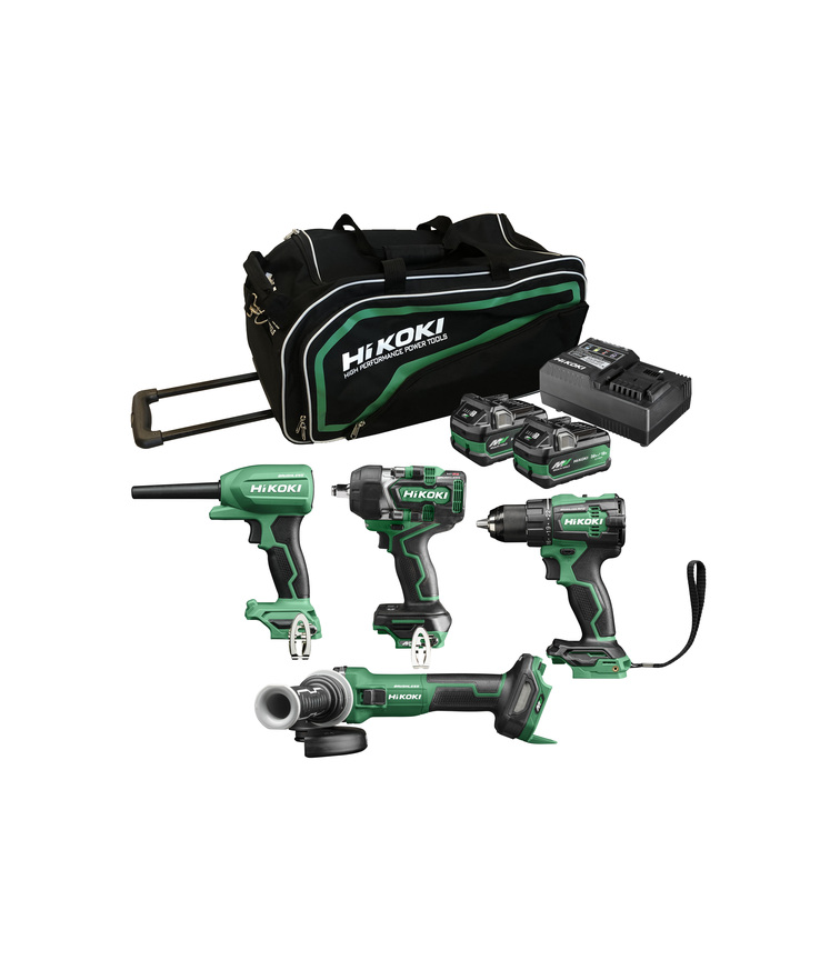 Verktygspaket vb35 hikoki 18v/36v mv 2x2,5/5ah i bag 4st