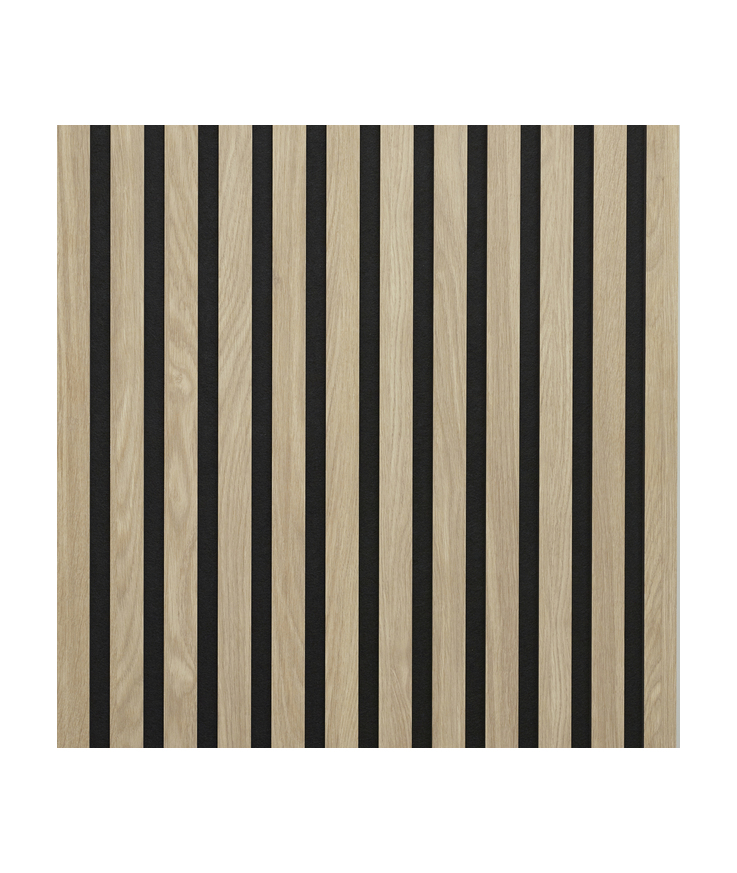 Akustikpanel klassisk 12 oljad Ek sv filt 2780x615x20