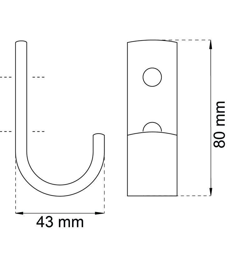 Skolkrok 1021 vit 80mm pp