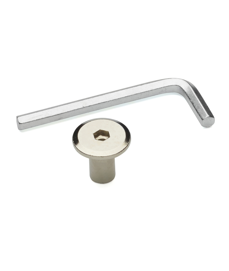 Toppmutter 1409 nickel m6 D15x15mm 4st
