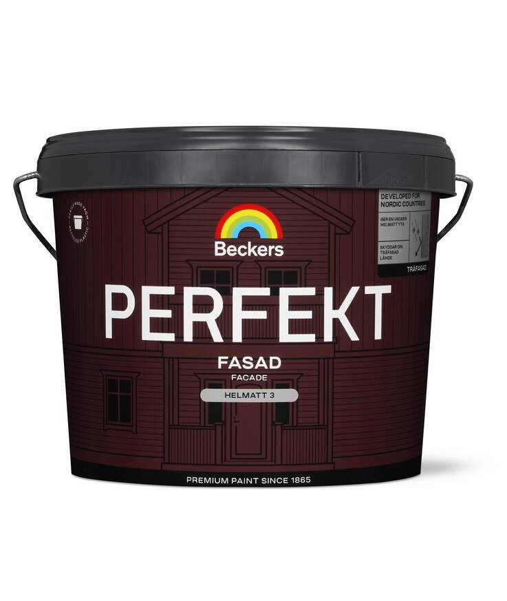 Träfasadfärg perfekt helmatt 325 faluröd 10l