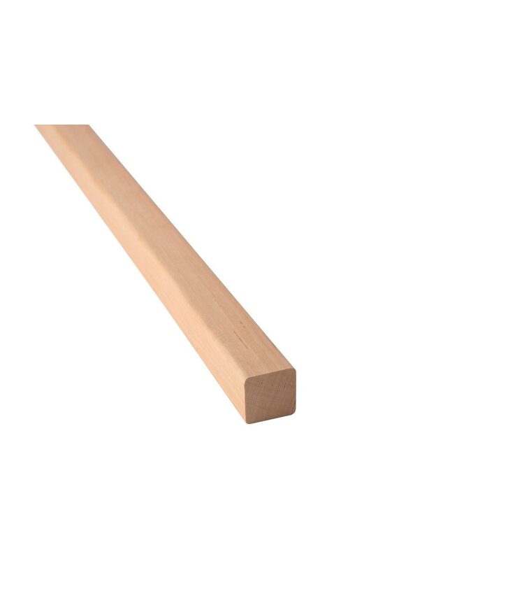 Fyrkantlist runda hörn al 21x21x2400mm