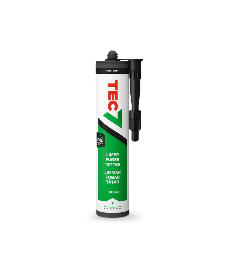 Lim&fogmassa tec7 svart patron 310ml