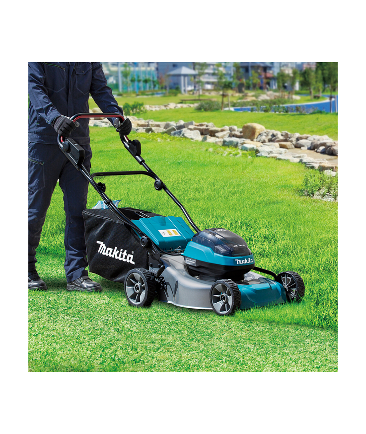 Gräsklippare dlm466zx makita 2x18v ink mulchblad 60l 46cm