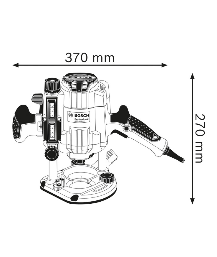 Handöverfräs gof 1250 ce l-box X