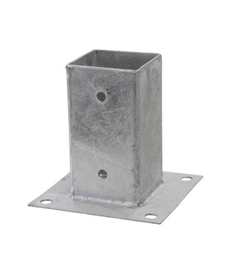 Stolpfäste med platta 2x91x91x150mm