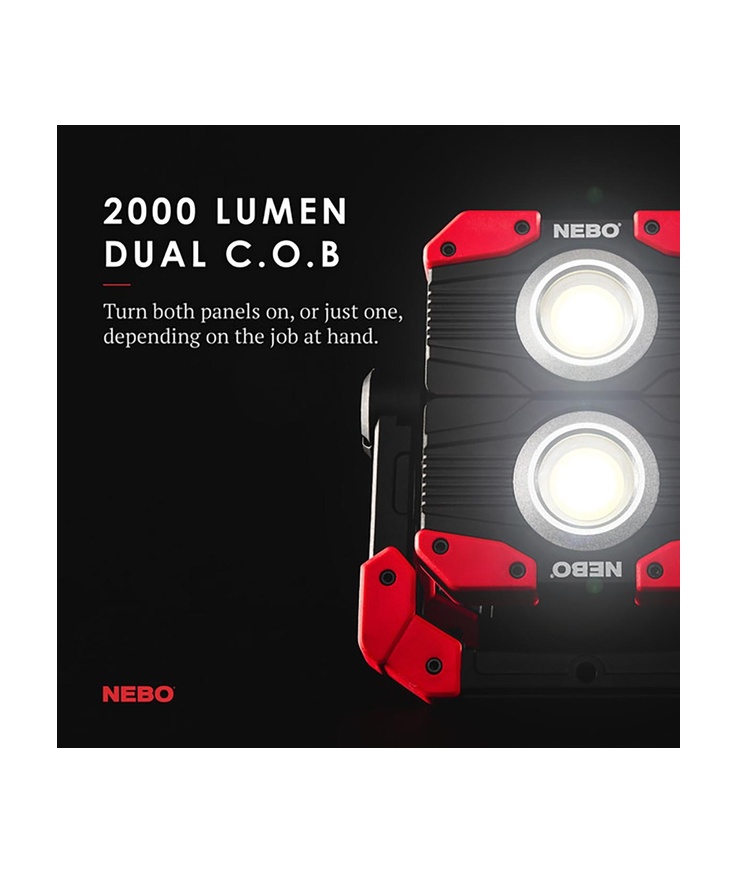 Arbetslampa 2000lm usb