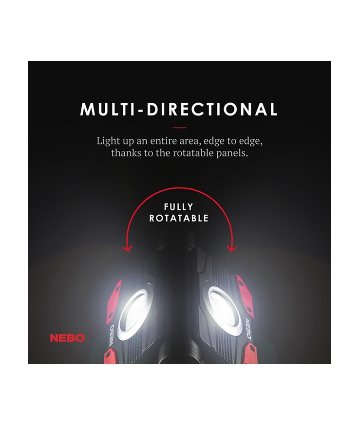 Arbetslampa 2000lm usb