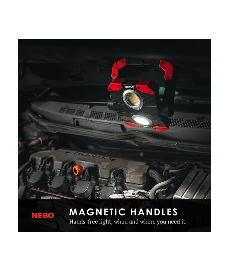 Arbetslampa 2000lm usb