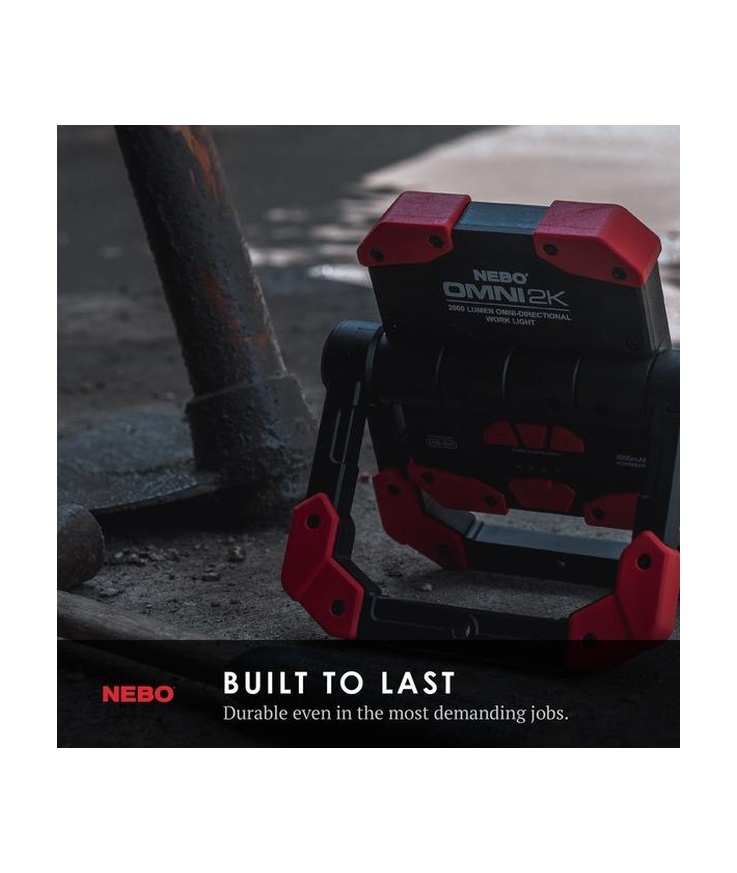 Arbetslampa 2000lm usb