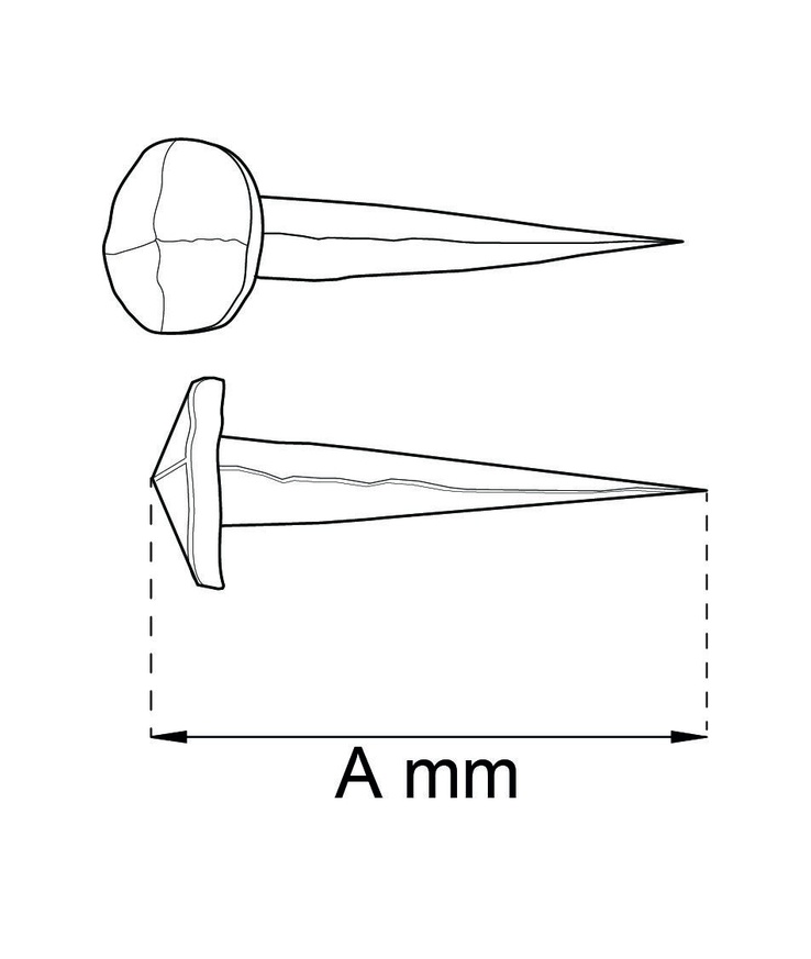 Dekorspik smide 75mm