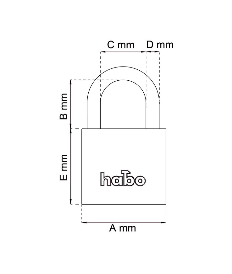 Hänglås 900-2 klass 2 46mm