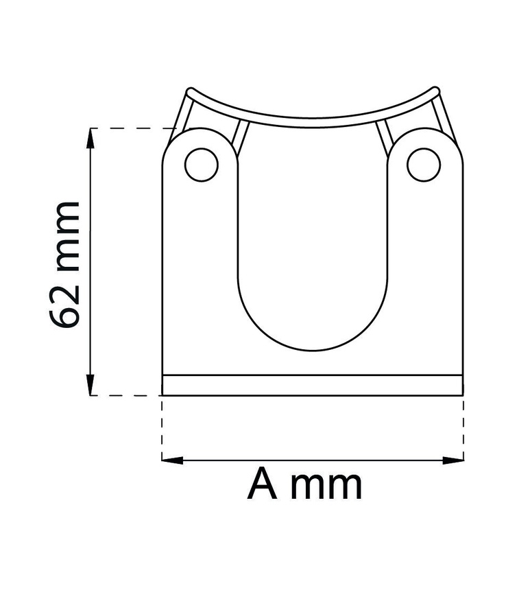 Redskapshållare svart 30-40mm