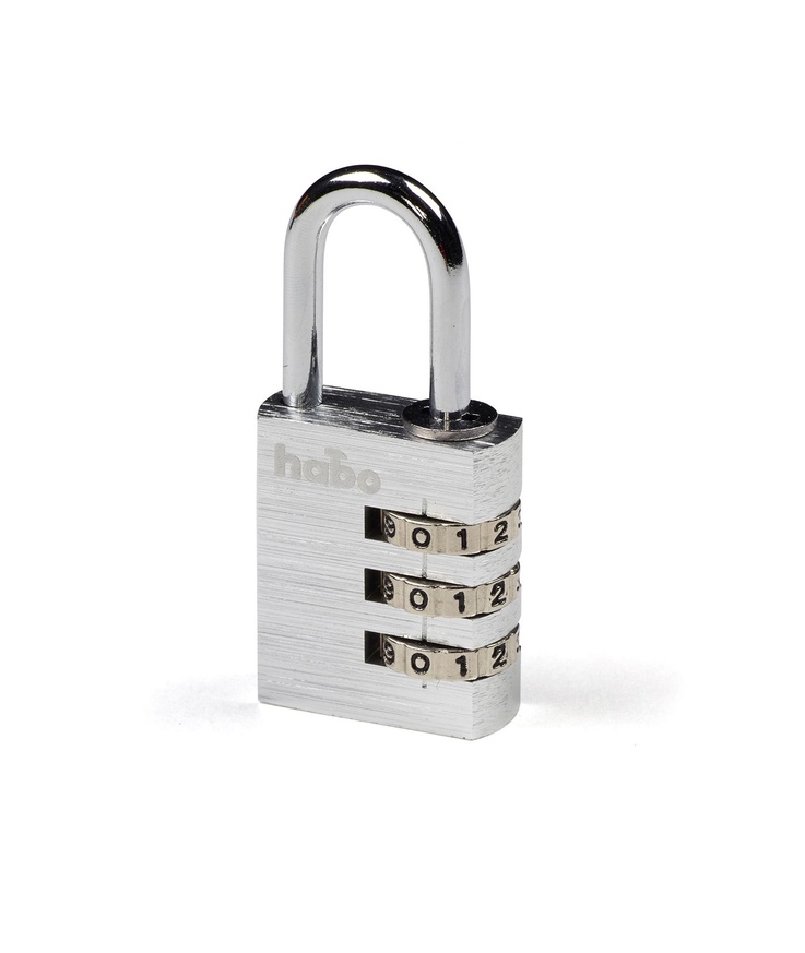Hänglås 203-30 kombi silver