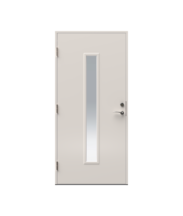 Ytterdörr sy97 yd63 hdf Vit klarg vä 10x21