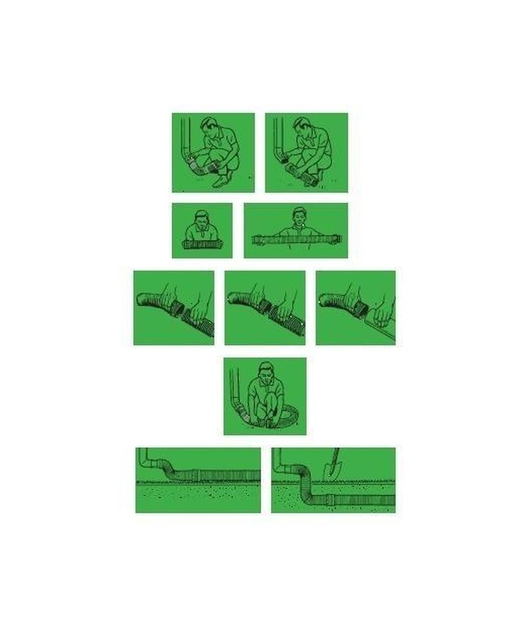 Dräneringsslang expanderbar Flex-drain 60-240cm