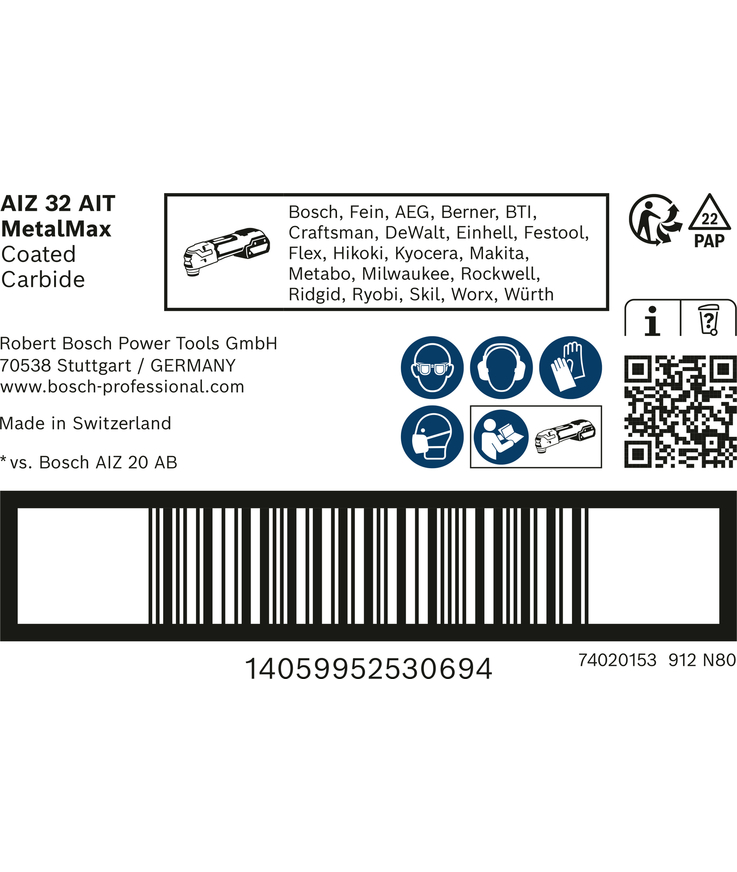 Sågblad sl aiz32ait metalmax Exp bulk