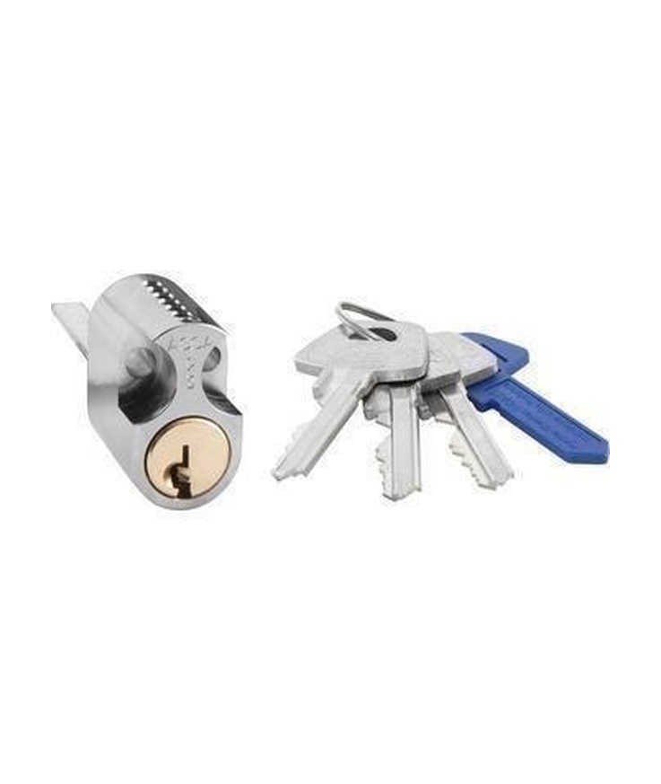 Cylinder 1209 assa abloy 3st Nycklar mattkrom